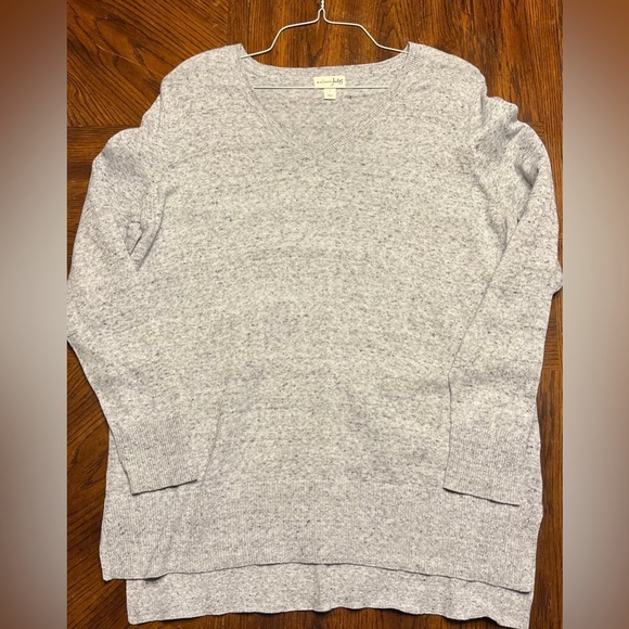 Maison Jules Oversized Gray Marled Sweater Size Large - Picture 1 of 1